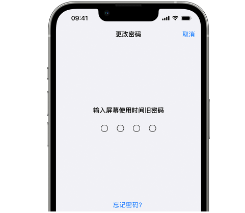 曹县iPhone屏幕维修分享iPhone屏幕使用时间密码忘记了怎么办 