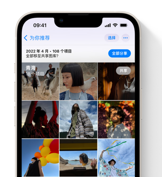 曹县苹果维修网点分享在 iPhone 上使用共享图库 