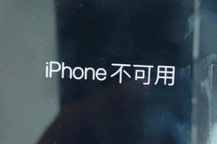 曹县苹果服务网点分享锁屏界面显示“iPhone 不可用”如何解决 